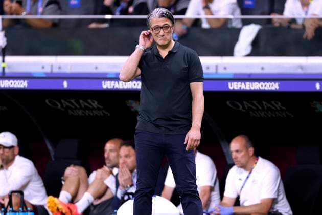YAKIN Murat Trainer Team Schweiz UEFA Fussball EURO 2024 in Deutschland Vorrundenspiel Gruppe A Schweiz - Deutschland 1 : 1 am 23.06.2024 in Frankfurt DFL REGULATIONS PROHIBIT ANY USE OF PHOTOGRAPHS as IMAGE SEQUENCES and or QUASI-VIDEO Copyright: xLacixPerenyix