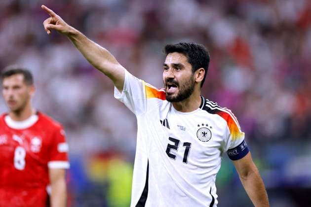 GUENDOGAN Ilkay Kapitaen Team Deutschland UEFA Fussball EURO 2024 in Deutschland Vorrundenspiel Gruppe A Schweiz - Deutschland 1 : 1 am 23.06.2024 in Frankfurt DFL REGULATIONS PROHIBIT ANY USE OF PHOTOGRAPHS as IMAGE SEQUENCES and or QUASI-VIDEO Copyright: xLacixPerenyix