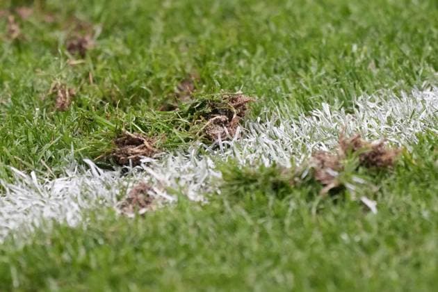 Ramponierter Rasen in Frankfurt - Frankfurt 23.06.2024: Deutschland vs. Schweiz, EURO2024 M25, Gruppe A, EM-Arena Frankfurt