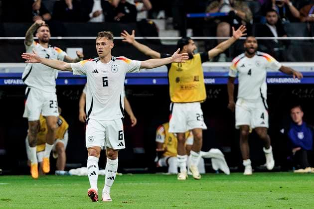UEFA EURO, EM, Europameisterschaft,Fussball 2024: Schweiz - Deutschland; 23.06.2024 Joshua Kimmich (Deutschland, 6). UEFA EURO 2024: Schweiz - Deutschland; Frankfurt Arena, Frankfurt am 23.06.2024 Copyright: xBEAUTIFULxSPORTS Wunderlx