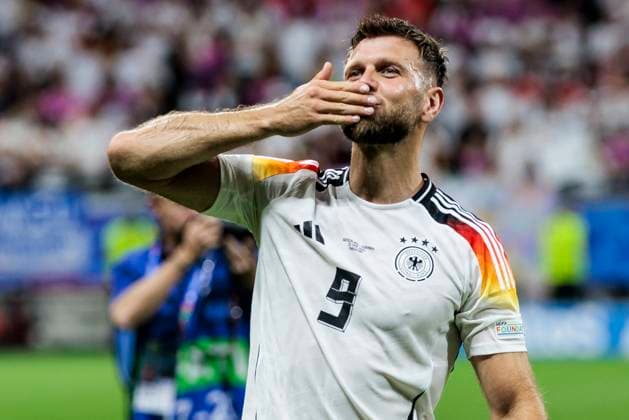 UEFA EURO, EM, Europameisterschaft,Fussball 2024: Schweiz - Deutschland; 23.06.2024 Niclas Füllkrug (Deutschland, 9). UEFA EURO 2024: Schweiz - Deutschland; Frankfurt Arena, Frankfurt am 23.06.2024 Copyright: xBEAUTIFULxSPORTS Wunderlx