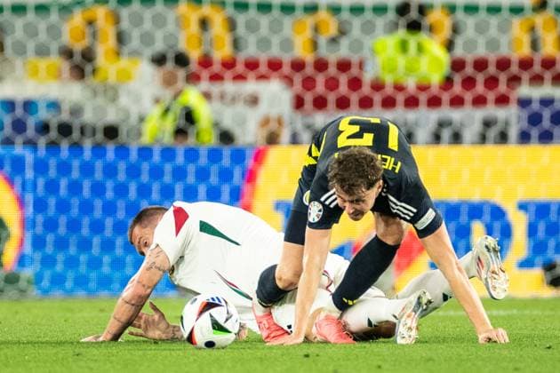 UEFA EURO, EM, Europameisterschaft,Fussball 2024: Schottland - Ungarn; 23.06.2024 Jach Hendry (Schottland, 13) UEFA EURO 2024: Schottland - Ungarn; Stuttgart Stadion, Stuttgart; 23.06.2024 Copyright: xBEAUTIFULxSPORTS Buriakovx