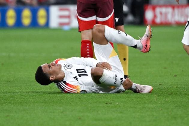 Jamal Musiala (Deutschland) 23.06.2024, Fussball Europameisterschaft 2024, Vorrunde, 3. Spieltag Schweiz - Deutschland 1:1 Frankfurt Frankfurt Arena Hessen Deutschland