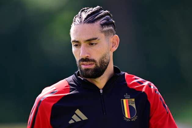 EURO 2024, Nationalteam Belgien, Training Belgium Media Activities - UEFA EURO, EM, Europameisterschaft,Fussball 2024 24 06 2024 FREIBERG AM NECKA, GERMANY - JUNE 24 : Carrasco Yannick forward of Belgium during a training session of the Belgian Red Devils at the UEFA EURO 2024 European Football Championship tournament on June 24, 2024 in Freiberg am Necka, Germany, 24 06 2024 Freiberg am Necka Germany  Copyright: xPeterxDexVoechtx
