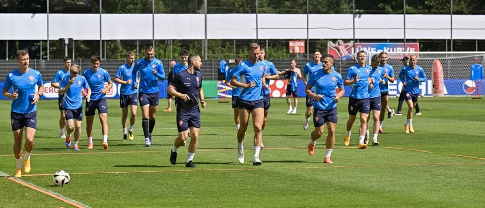 Czech national football team training before the last match of Group F against Turkey within the European Football Championships in Norderstedt, Germany, June 24, 2024. (CTKxPhoto VitxSimanek) CTKPhotoP2024062403314  CTKPhotoP2024062403314