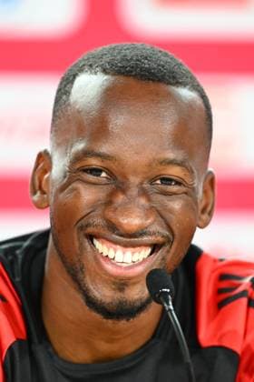 Belgium Media Activities - UEFA EURO, EM, Europameisterschaft,Fussball 2024 24 06 2024 FREIBERG AM NECKA, GERMANY - JUNE 24 : Lukebakio Dodi forward of Belgium talking to the press during a press conference, PK, Pressekonferenz of the Belgian Red Devils at the UEFA EURO 2024 European Football Championship tournament on June 24, 2024 in Freiberg am Necka, Germany, 24 06 2024 Freiberg am Necka Germany  Copyright: xVincentxKalutx