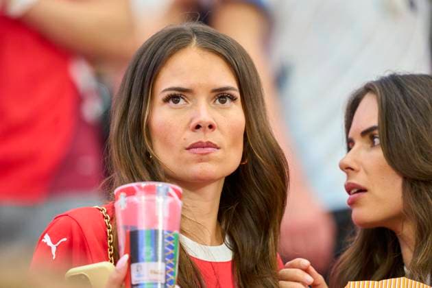 Naomi, girlfriend of Breel EMBOLO, SUI 7 in the group A stage match GERMANY - SWITZERLAND 1-1 of the UEFA European Championships 2024 on Jun 23, 2024 in Frankfurt, Germany.