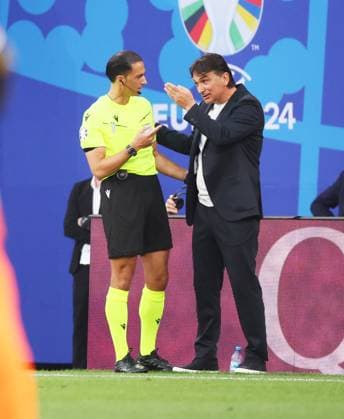Kroatien - Italien UEFA EURO, EM, Europameisterschaft,Fussball 2024 Leipzig, 24.06.2024, Leipzig Stadium, Fußball, UEFA EURO 2024 Germany , Gruppe B, Vorrunde , Kroatien CRO vs. Italien ITA , Im Bild: Trainer Zlatko Dalic, Kroatien , Nur für journalistische Zwecke. Only for editorial use! , UEFA Êregulations prohibit any use of photographs as image sequences and or quasi-video. ,