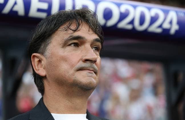 24.06.2024, xtgx, Fussball EM 2024, Kroatien - Italien emspor, v.l. Trainer Coach Zlatko Vlasic (Kroatien Croatia) (UEFA REGULATIONS PROHIBIT ANY USE OF PHOTOGRAPHS as IMAGE SEQUENCES and or QUASI-VIDEO) Leipzig