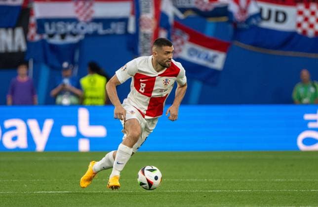Fussball, Herren, Saison 2023 24, UEFA EURO, EM, Europameisterschaft,Fussball 2024, Gruppe B (3. Spieltag) in Leipzig, Kroatien - Italien, Mateo Kovacic (Kroatien), 24.06. 2024, Copyright: xMatthiasxKochx