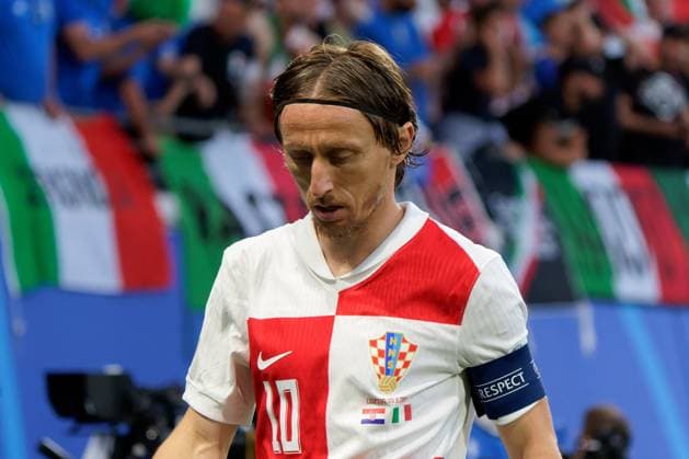 Luka Modric of Croatia during UEFA EURO, EM, Europameisterschaft,Fussball 2024 - Croatia vs Italy, UEFA European Football Championship in Leipzig, Germany, June 24 2024  Copyright: xx xx IPA_Agency_IPA47446771