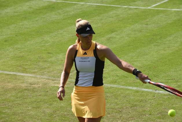 24.06.2024 Bad Homburg vor der Höhe Rasentennisturnier der WTA, Tennis Damen vom 22.6. bis 29.6.2024 Bad Homburg Open 2024 Match Angelique Kerber (GER) gegen Diana Maximowna (Russland)