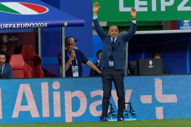 Leipzig: Luciano Spalletti head coach of Italy during UEFA EURO, EM, Europameisterschaft,Fussball 2024 - Croatia vs Italy, UEFA European Football Championship in Leipzig, Germany, June 24 2024 UEFA European Football Championship - UEFA Euro 2024 - Croatia vs Italy  - ZUMAp169 20240624_zsa_p169_228 Copyright: xIPAx