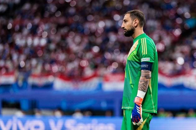 UEFA EURO, EM, Europameisterschaft,Fussball 2024: Kroatien - Italien; 24.06.2024 Gianluigi Donnarumma (Italien, 1) UEFA EURO 2024: Kroatien - Italien; Leipzig Stadium, Leipzig am 24.06.2024 Copyright: xBEAUTIFULxSPORTS Wunderlx