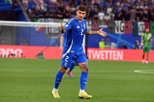 UEFA European Football Championship - UEFA EURO, EM, Europameisterschaft,Fussball 2024 - Croatia vs Italy Giovanni Di Lorenzo (Italy) in action during UEFA Euro 2024 - Croatia vs Italy, UEFA European Football Championship in Leipzig, Germany, June 24 2024 Leipzig Germany  Copyright: xIPAxSport ABACAx