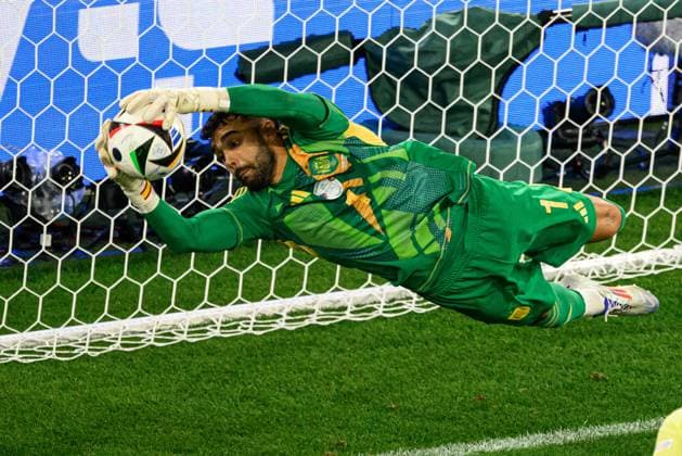 DUESSELDORF, GERMANY - 25 JUNE, 2024: David Raya, The football match of EURO 2024 Albania vs. Spain at Duesseldorf Arena  Copyright: xVITALIIxKLIUIEVx