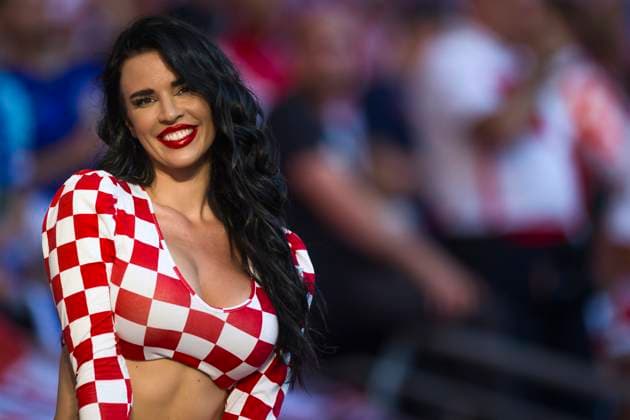 Croatia v Italy - UEFA EURO, EM, Europameisterschaft,Fussball 2024 Ivana Knoll smiles prior to the UEFA EURO 2024 group stage football match between Croatia and Italy. Leipzig Germany Copyright: xNicolòxCampox