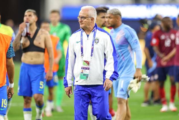 June 24, 2024, Inglewood, La, UNITED STATES: Dorival Jr. of Brazil during a match against Costa Rica in Group D of the Copa America at the SoFi Stadium in Inglewood, California in the United States this Monday, June 24, 2024 Inglewood UNITED STATES - ZUMAv122 20240624_aap_v122_145 Copyright: xWilliamxVolcovx