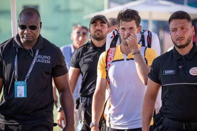 20240624 Mallorca Championships SANTA PONSA, SPAIN - JUNE 24 2024 : Dominic Thiem of Austria at - Mallorca Championships on June 24, 2024 in Santa Ponsa, . Santa Ponsa Baleares Spain
