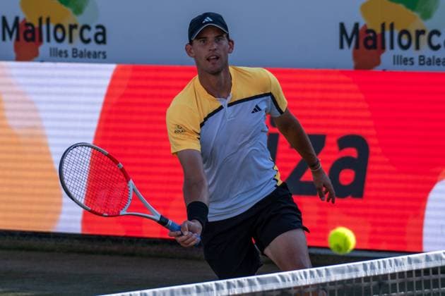 20240624 Mallorca Championships SANTA PONSA, SPAIN - JUNE 24 2024 : Dominic Thiem of Austria at - Mallorca Championships on June 24, 2024 in Santa Ponsa, . Santa Ponsa Baleares Spain