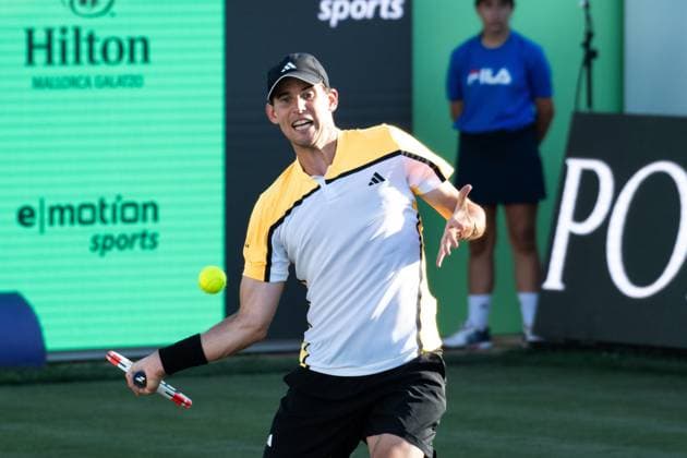 20240624 Mallorca Championships SANTA PONSA, SPAIN - JUNE 24 2024 : Dominic Thiem of Austria at - Mallorca Championships on June 24, 2024 in Santa Ponsa, . Santa Ponsa Baleares Spain
