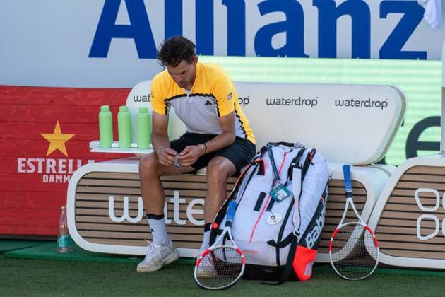20240624 Mallorca Championships SANTA PONSA, SPAIN - JUNE 24 2024 : Dominic Thiem of Austria at - Mallorca Championships on June 24, 2024 in Santa Ponsa, . Santa Ponsa Baleares Spain