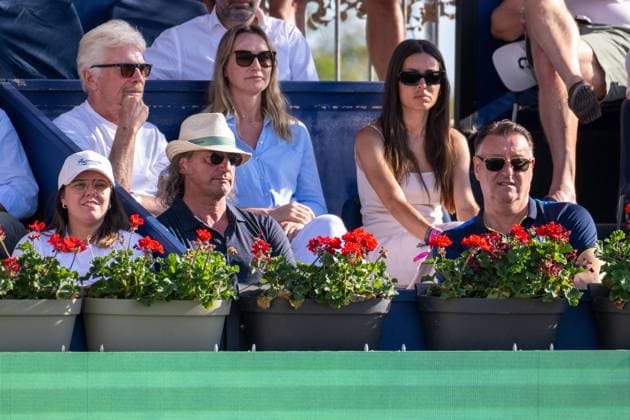20240624 Mallorca Championships SANTA PONSA, SPAIN - JUNE 24 2024 : Richard Branson, Helen Clarke, Lourdes Vázquez Cabado, Edwin Weindorfer - CEO e motion, Vincent PADIOLEAU - General Manager chez Virgin Limited Edition at - Mallorca Championships on June 24, 2024 in Santa Ponsa, . Santa Ponsa Baleares Spain