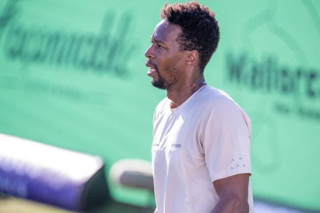 20240624 Mallorca Championships SANTA PONSA, SPAIN - JUNE 24 2024 : Gael Monfils of France at - Mallorca Championships on June 24, 2024 in Santa Ponsa, . Santa Ponsa Baleares Spain