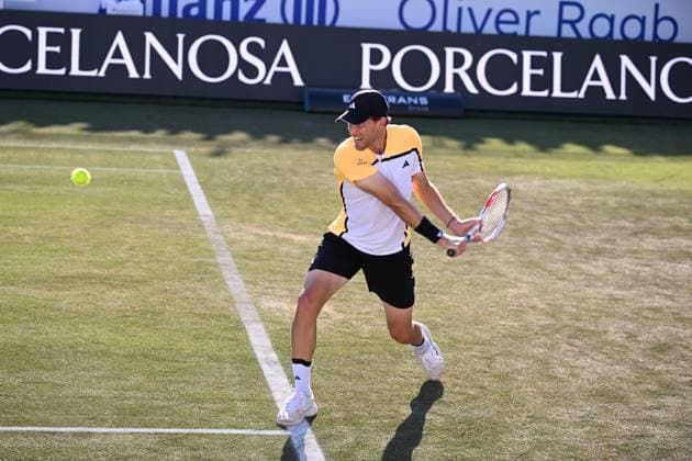 20240624 Mallorca Championships SANTA PONSA, SPAIN - JUNE 24 2024 : Dominic Thiem of Austria at - Mallorca Championships on June 24, 2024 in Santa Ponsa, . Santa Ponsa Baleares Spain