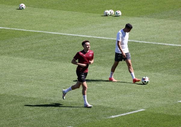 25.06.24 Schweiz Training Deutschland, Stuttgart, 25.06.2024, Fussball, UEFA EURO, EM, Europameisterschaft,Fussball 2024, Schweiz Training: Ruben Vargas.