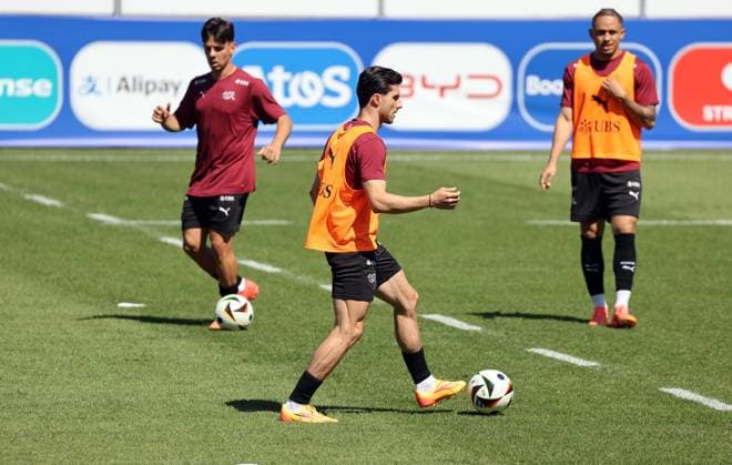 25.06.24 Schweiz Training Deutschland, Stuttgart, 25.06.2024, Fussball, UEFA EURO, EM, Europameisterschaft,Fussball 2024, Schweiz Training: Leonidas Stergiou.