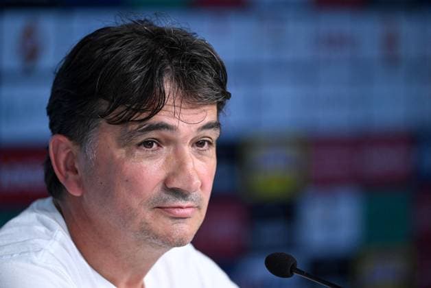 Sport Bilder des Tages UEFA EURO, EM, Europameisterschaft,Fussball 2024: Croatia press Head Coach of Croatia national football team Zlatko Dalic speaks on a press conference, PK, Pressekonferenz in Neuruppin, Germany, on June 25, 2024. MarkoxLukunic PIXSELL