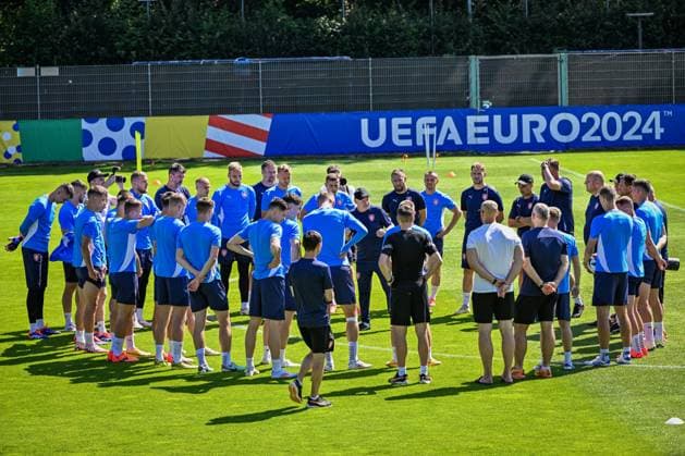 Sport Bilder des Tages Czech national football team training before the last match of Group F against Turkey within the European Football Championships in Norderstedt, Germany, June 25, 2024. (CTKxPhoto VitxSimanek) CTKPhotoP2024062503224  CTKPhotoP2024062503224