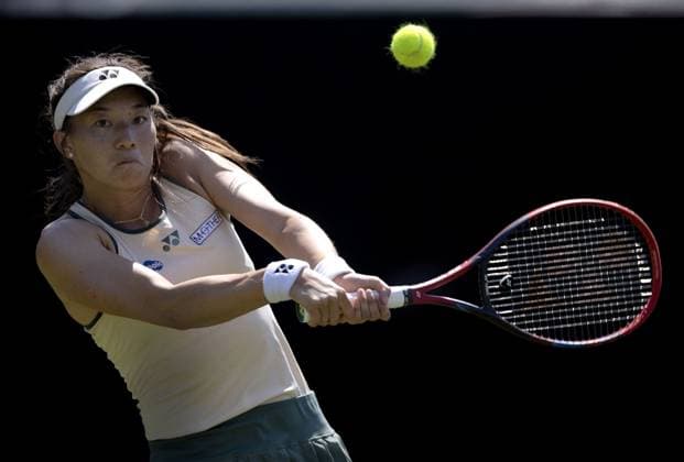 Lily Miyazaki of GBR in action Rothesay International Eastbourne, Day 3, Tennis, Devonshire Park, Eastbourne, UK - 25 June 2024  Copyright: xEllaxLing Shutterstockx 14555503m