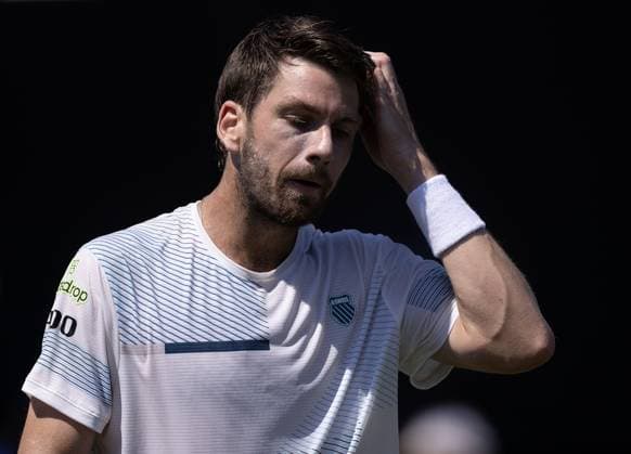 Cameron Norrie of GBR frustrated Rothesay International Eastbourne, Day 3, Tennis, Devonshire Park, Eastbourne, UK - 25 June 2024  Copyright: xEllaxLing Shutterstockx 14555503i