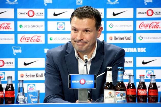 DEU, DFL, 2. FBL, Hertha BSC, Pressekonferenz, 25.06.2024, Hertha BSC Geschaeftsstelle, Berlin, DEU, DFL, 2. FBL, Hertha BSC, Pressekonferenz, im Bild Benjamin Weber (Sportdirektor, Hertha BSC Berlin) DFL - regulations prohibit any use of Photographs as image sequences and or quasi-video Foto: Juergen Engler nordphoto GmbH