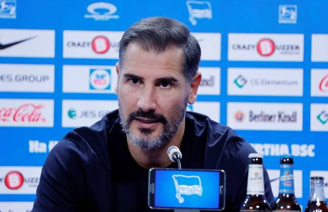 Trainer Cristian Fiel, Deutschland, Berlin, Sportpark, Fussball, Herren, Saison 2024 2025, 2. Bundesliga, Hertha BSC, Pressekonferenz, Vorstellung des neuen Trainers Cristian Fiel