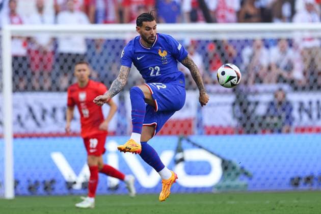 2024.06.25 Dortmund Pilka nozna Reprezentacja Mistrzostwa Europy EURO 2024 Niemcy Francja - Polska N z Theo Hernandez Foto Pawel Andrachiewicz PressFocus 2024.06.25 Dortmund Football European Championships 2024 EURO 2024 Germany France - Poland Theo Hernandez Credit: Pawel Andrachiewicz PressFocus NEWSPIX.PL --- Newspix.pl  20240625_xPF_PA005