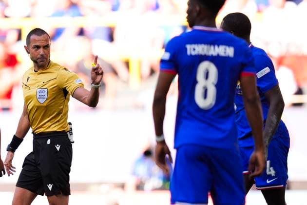 referee Marco Guida during the Euro 2024 soccer match between France and Poland at the Signal Iduna Park, Dortmund, Germany - Tuesday 25, June , 2024. - Soccer .  Copyright: xFabioxFerrari LaPressex