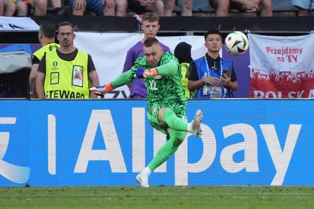 Torwart Lukasz Skorupski (Polen, Poland, Polska, 12) - Dortmund 25.06.2024: Frankreich vs. Polen, EURO2024 M32, Gruppe D, EM-Arena Dortmund