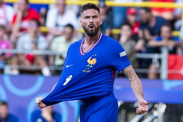 UEFA EURO, EM, Europameisterschaft,Fussball 2024: Frankreich - Polen; 25.06.2024 Olivier Giroud (Frankreich, 9) beschwert sich. UEFA EURO 2024: Frankreich - Polen; BVB Stadion Dortmund, Dortmund, am 25.06.2024 Copyright: xBEAUTIFULxSPORTS Meuselx