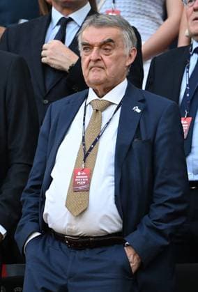 25.06.2024, xsltx, Fussball EM 2024, England - Slowenien emspor, v.l. Innenminister Herbert Reul NRW (DFL DFB REGULATIONS PROHIBIT ANY USE OF PHOTOGRAPHS as IMAGE SEQUENCES and or QUASI-VIDEO) Köln