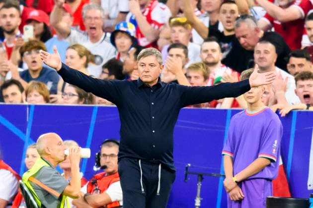 GER, UEFA Euro 2024 Group C, Denmark (DNK) vs Serbia (SRB) 25.06.2024, Allianz Arena, Muenchen, GER, UEFA Euro 2024 Group C, Denmark (DNK) vs Serbia (SRB) , im Bild Hjulmand Kasper (Coach Denmark)