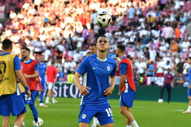 Cologne, Germany, June 25st 2024: Zan Celar of Slovenia in action during the UEFA EURO, EM, Europameisterschaft,Fussball 2024 football match between England and Slovenia at Cologne Stadium, Cologne, Germany. (Natasa Kupljenik SPP)  Copyright: xNatasaxKupljenikx xSPPx spp-en-NaKuSp-NNP_3374