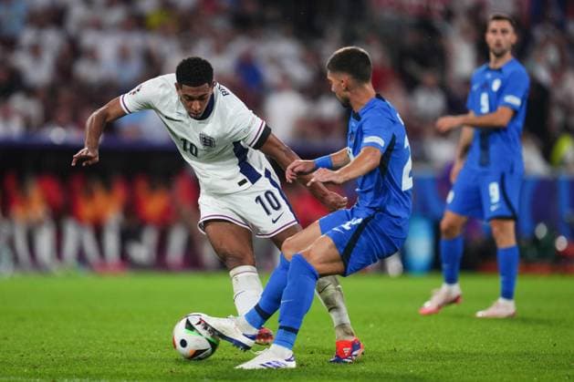GER: England v Slovenia. UEFA EURO, EM, Europameisterschaft,Fussball 2024 Jude Bellingham of England during the UEFA Euro 2024 match between England and Slovenia, Group C, date 3, played at Rhein Energie Stadium on June 25, 2024 in Koln, Germany. kpng Copyright: xBaguxBlancox xPRESSINPHOTOx PS_240625_ING_ESL_060