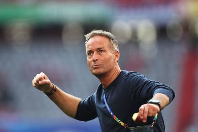 Kasper Hjulmand Coach (Denmark) during the UEFA EURO, EM, Europameisterschaft,Fussball Germany 2024 match between Denmark 0-0 Serbia at Munich Football Arena on June 25, 2024 in Munich, Germany. Noxthirdxpartyxsales  (257681837)