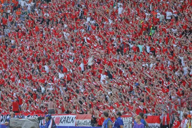 Berlin, Deutschland, 25.06.2024: Olympiastadion: Fußball-EM 2024, Gruppe D, Niederlande - Österreich: Österreichische Fans Copyright: xdtsxNachrichtenagenturx dts_41694