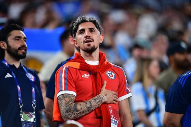 RECORD DATE NOT STATED Copa America USA 2024 Chile vs Argentina Diego Valdes of Chile during the game between Chile and Argentina as part of the CONMEBOL Copa America USA 2024 group A, at MetLife Stadium, on June 25, 2024 in East Rutherford, New Jersey, United States. EAST RUTHERFORD NEW JERSEY UNITED STATES  Copyright: xAdrianxMaciasx 20240625201219_CA_GA_2024_CHI_ARG_VALDES33
