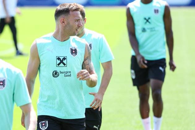 SOCCER - UEFA EURO, EM, Europameisterschaft,Fussball 2024 BERLIN,GERMANY,26.JUN.24 - SOCCER -UEFA EURO 2024, OEFB, Oesterreichischer Fussball-Bund, training. Image shows Andreas Weimann (AUT).  GEPAxpictures xArminxRauthner