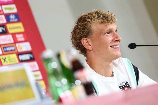 SOCCER - UEFA EURO, EM, Europameisterschaft,Fussball 2024 BERLIN,GERMANY,26.JUN.24 - SOCCER -UEFA EURO 2024, OEFB, Oesterreichischer Fussball-Bund, press conference, PK, Pressekonferenz Image shows Leopold Querfeld (AUT). GEPAxpictures xArminxRauthner